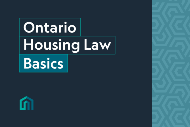 Ontario housing law basics